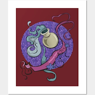 Aquarius zodiac Posters and Art